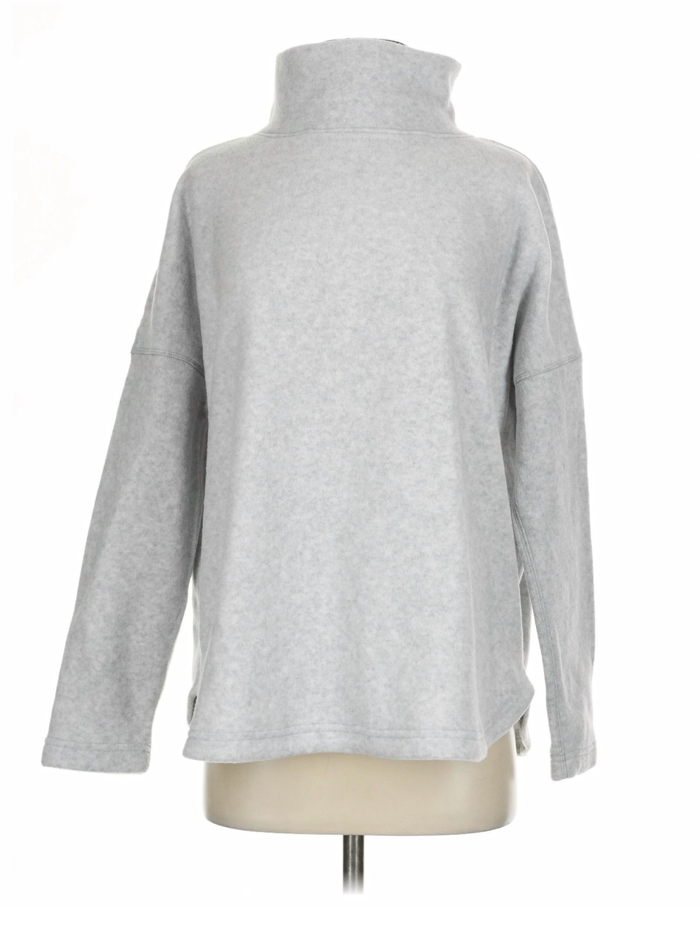 Vineyard Vines Light Gray Funnel Neck Sweater